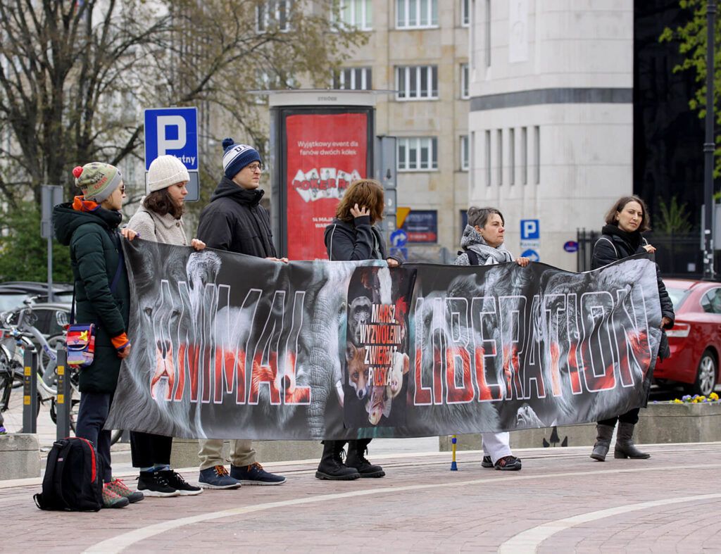 demonstracja przeciwko wiwisekcji