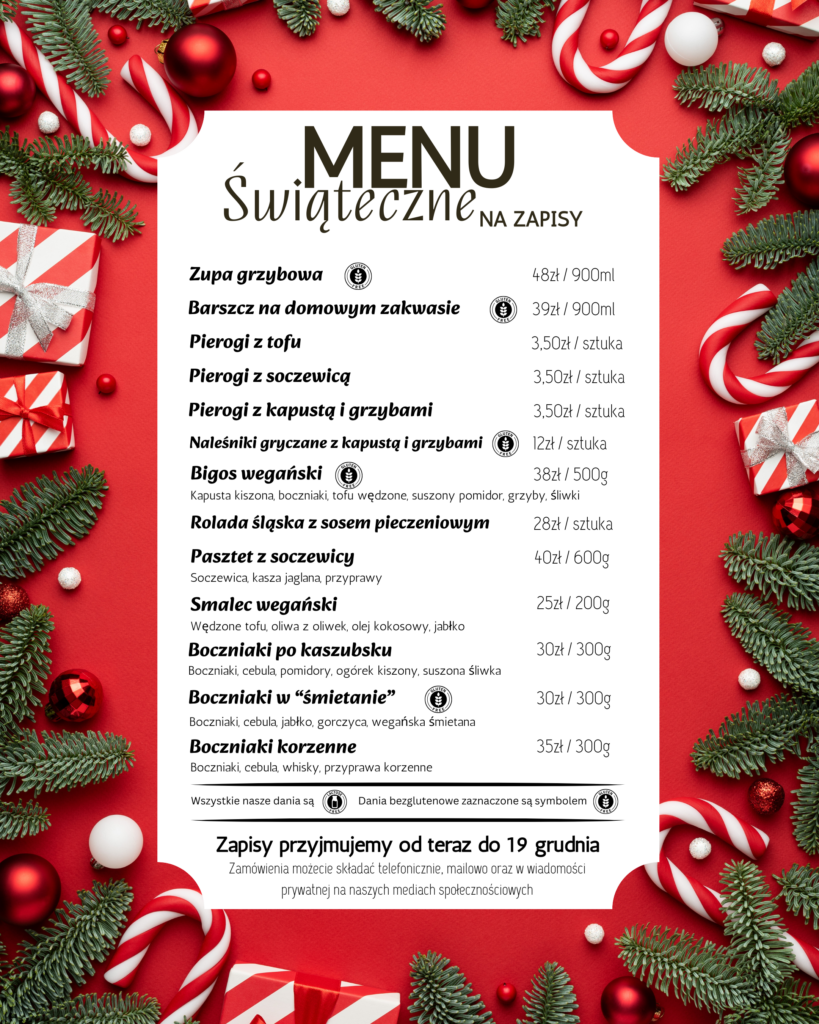 Boże Narodzenie 2025 - GreenHouse Bistro