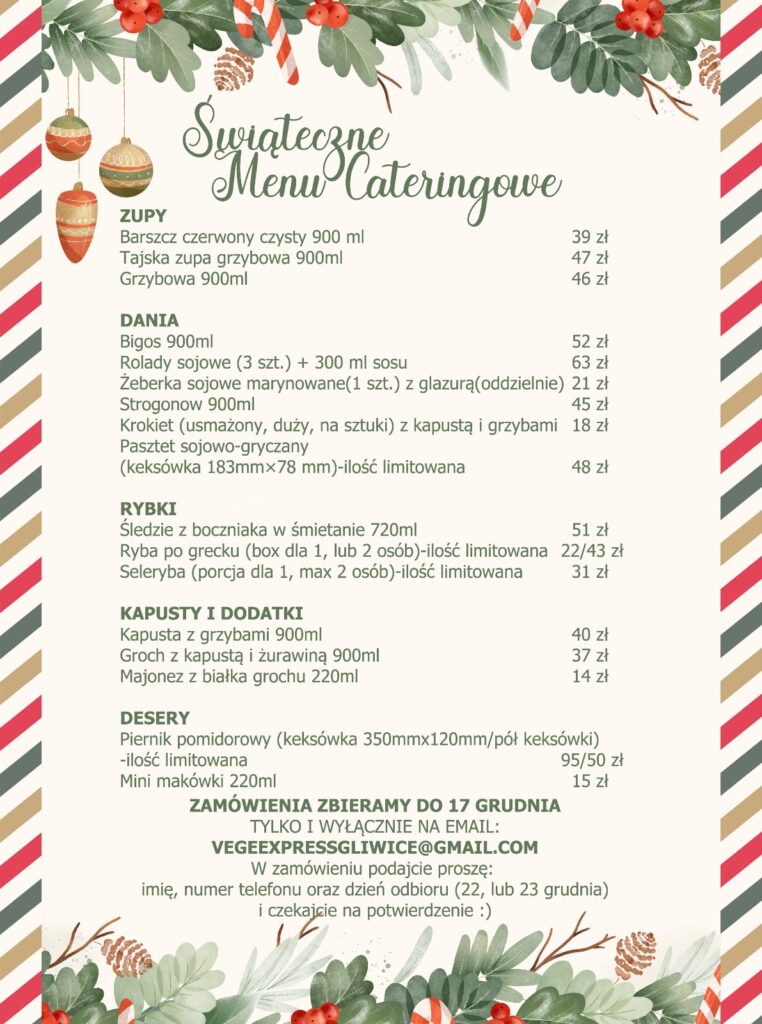 Boże Narodzenie 2025 - Vege Express